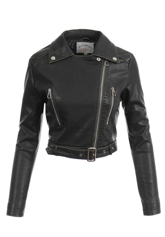 Damska Kurtka Ramoneska Zielona