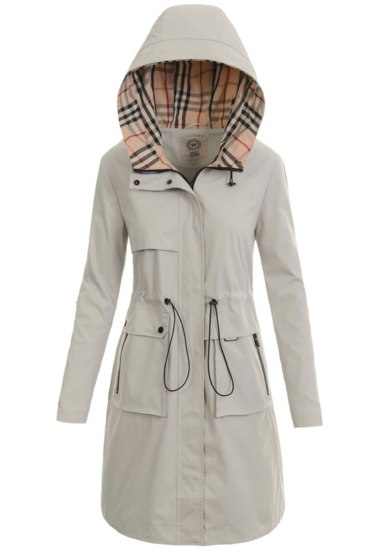 Kurtka Parka Wiosenna Jasno Beżowa