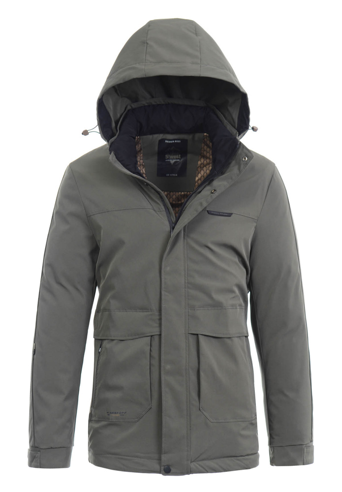 Męska Zimowa Kurtka Khaki