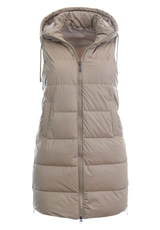 Damska Kamizelka Bezrękawnik Cappuccino