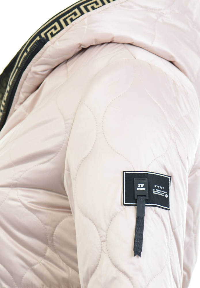 Damska Przejściowa Ortalionowa Kurtka Beżowa