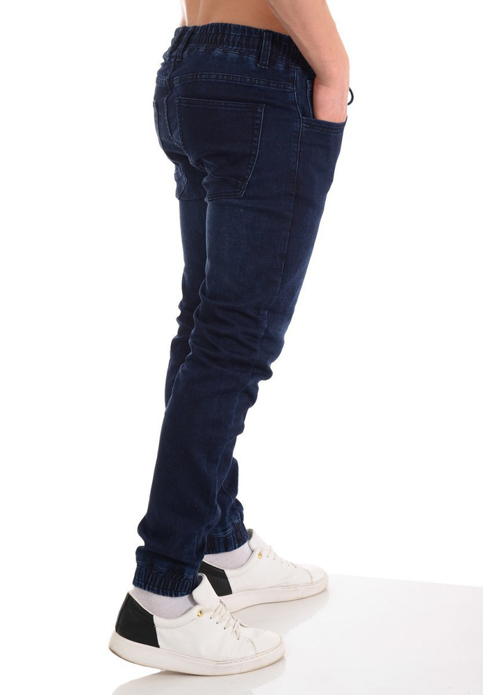 Męskie Spodnie Joggery Granatowe