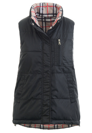 Damska Kamizelka Bezrękawnik Czarna