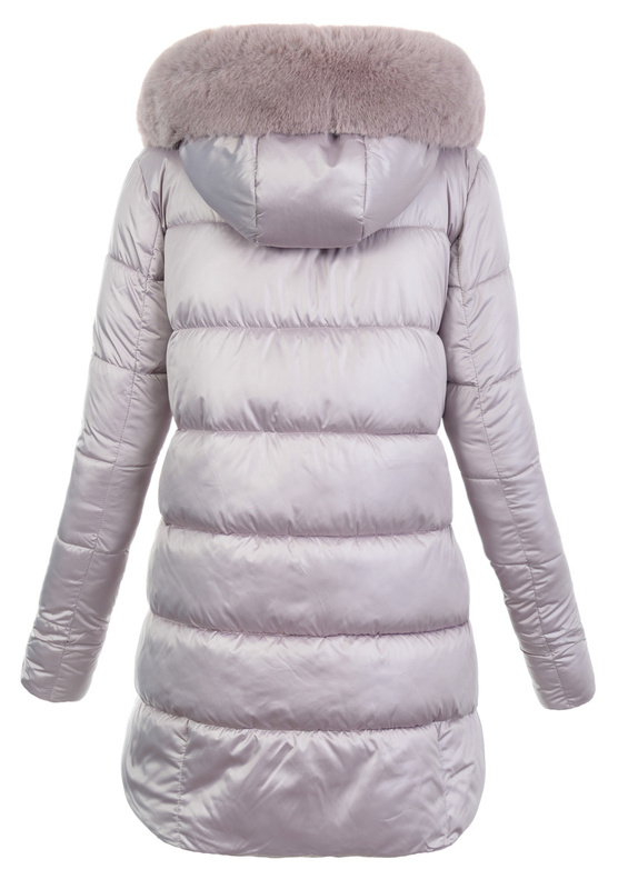 Damska Zimowa Ortalionowa Kurtka Różowa