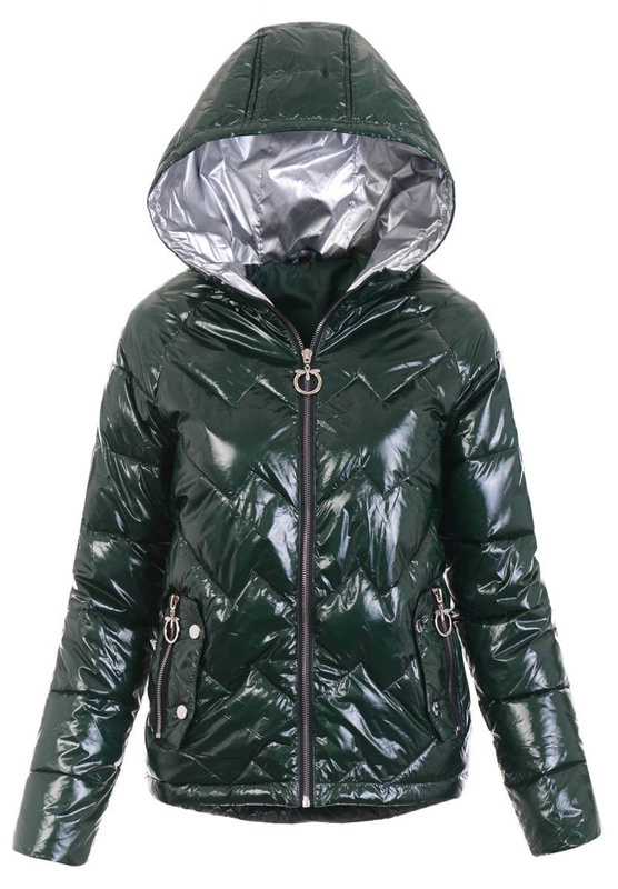 Damska Wiosenna Ortalion Kurtka Zielona