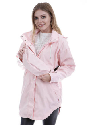 Kurtka Parka Wiosenna Beżowa