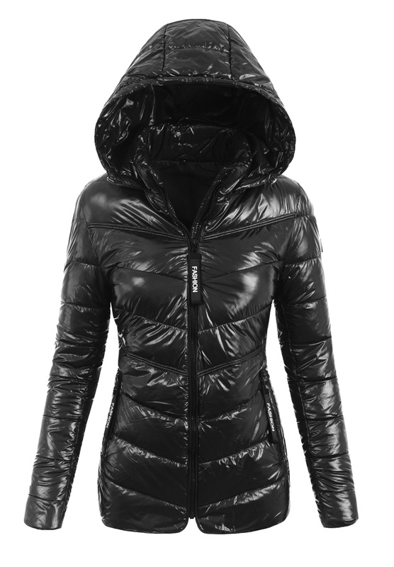 Damska Wiosenna Ortalion Kurtka Czarna