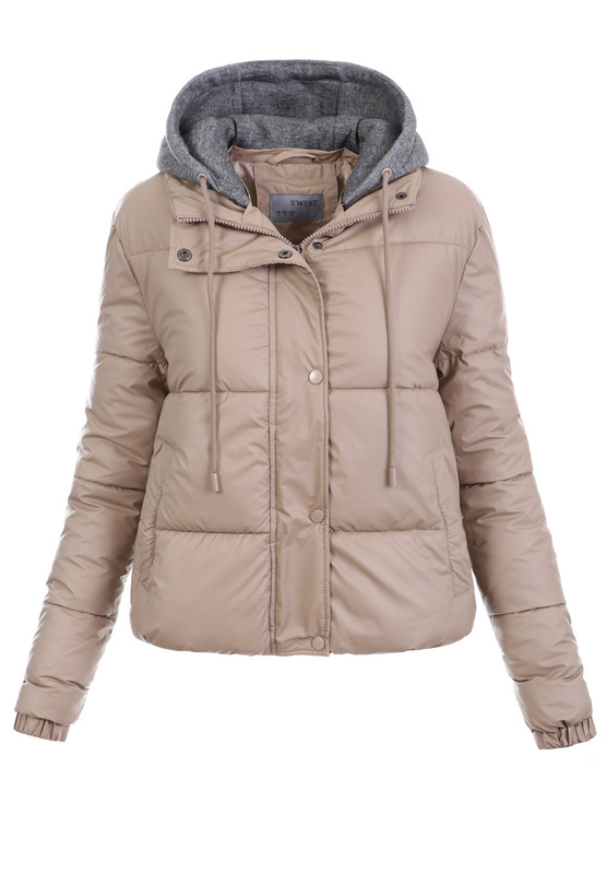 Damska Zimowa Ortalionowa Kurtka Cappuccino