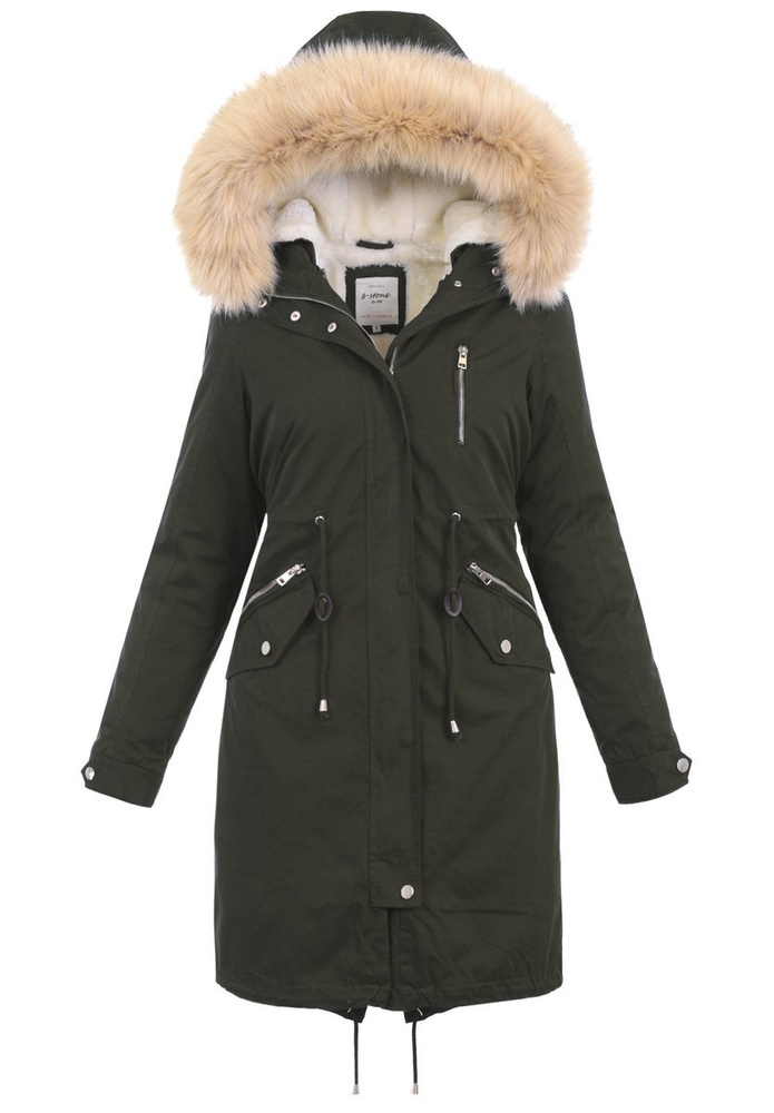 Damska Zimowa Kurtka 2w1 Zielona
