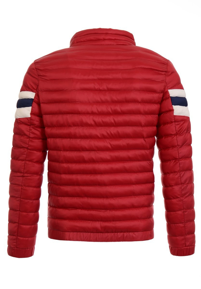 Męska Kurtka Jesienna Czerwona