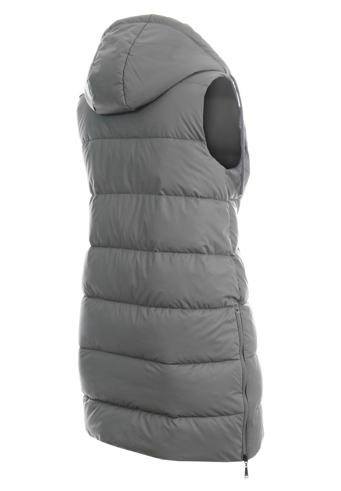 Damska Kamizelka Bezrękawnik Szara