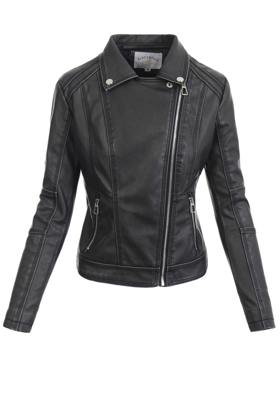 Damska Kurtka Ramoneska Czarna