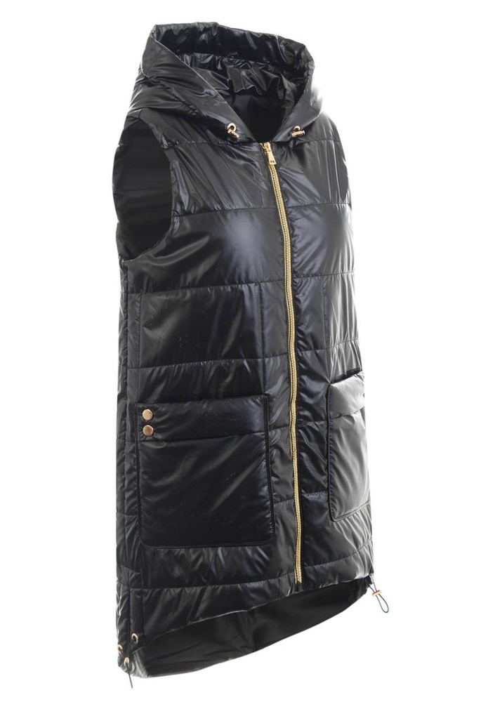 Damska Kamizelka Bezrękawnik Czarna