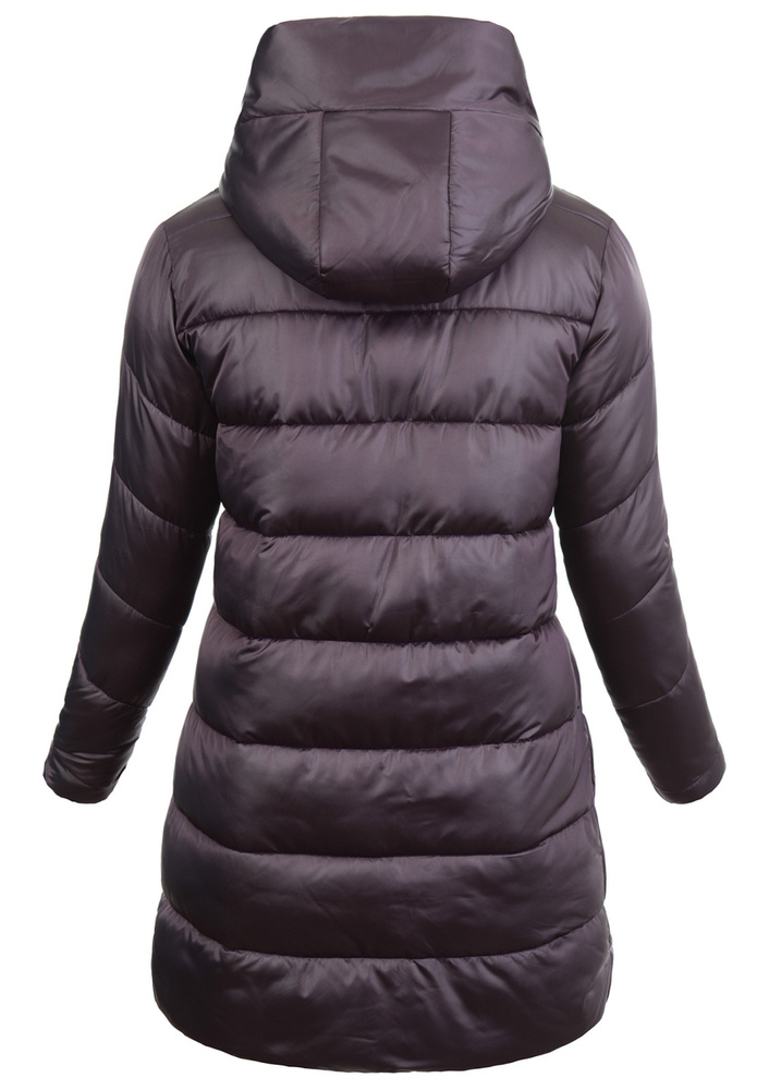 Damska Zimowa Ortalionowa Kurtka Fioletowa
