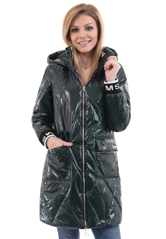 Damska Wiosenna Ortalion Kurtka Czarna