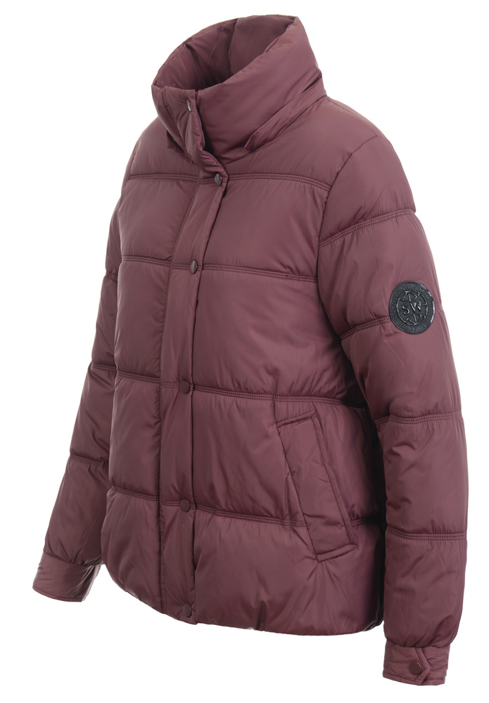 Damska Kurtka Zimowa Bordowa