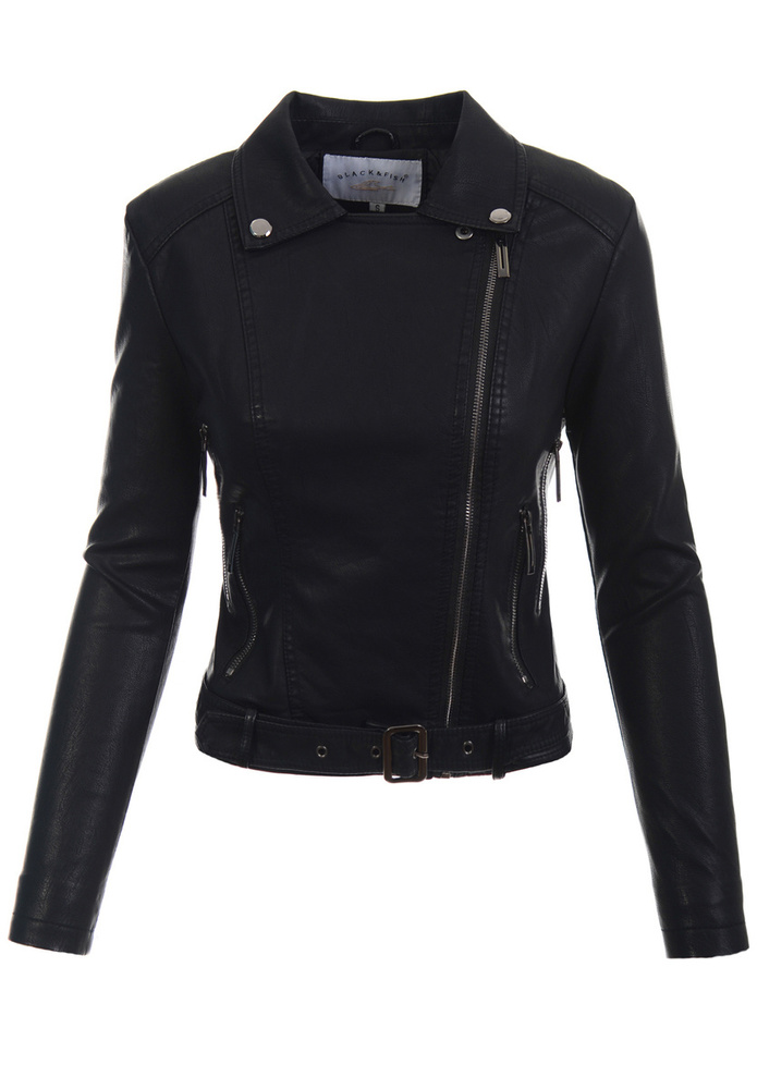 Damska Kurtka Ramoneska Czarna