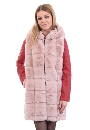 Damska Kamizelka Bezrękawnik Różowy