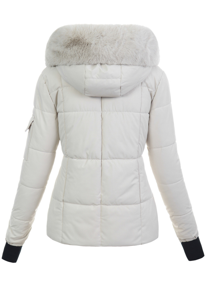 Damska Kurtka Zimowa Ecru
