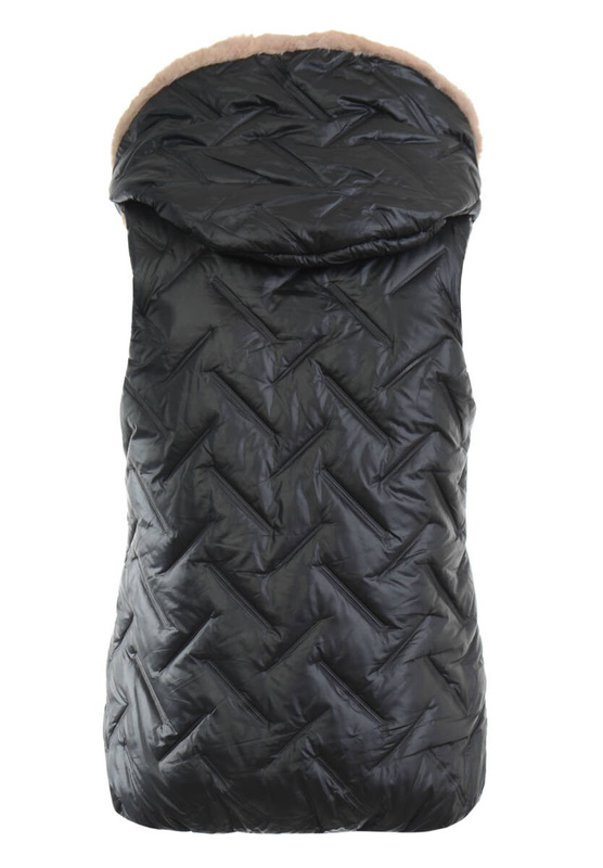 Damska Kamizelka Bezrękawnik Czarny