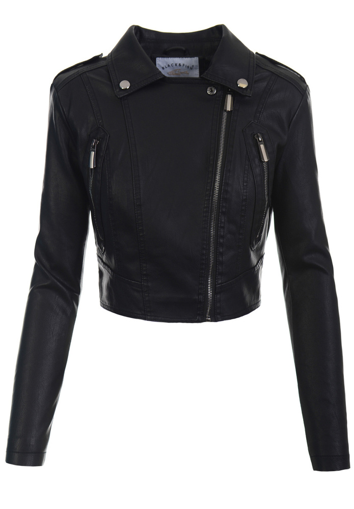 Damska Kurtka Ramoneska Czarna