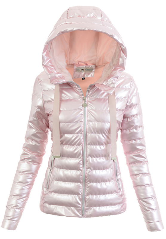 Kurtka Parka Wiosenna Różowa