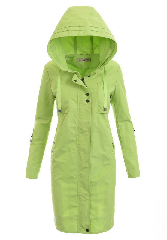 Kurtka Parka Wiosenna Limonkowa