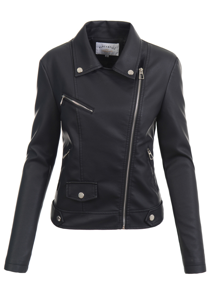 Damska Kurtka Ramoneska Czarna