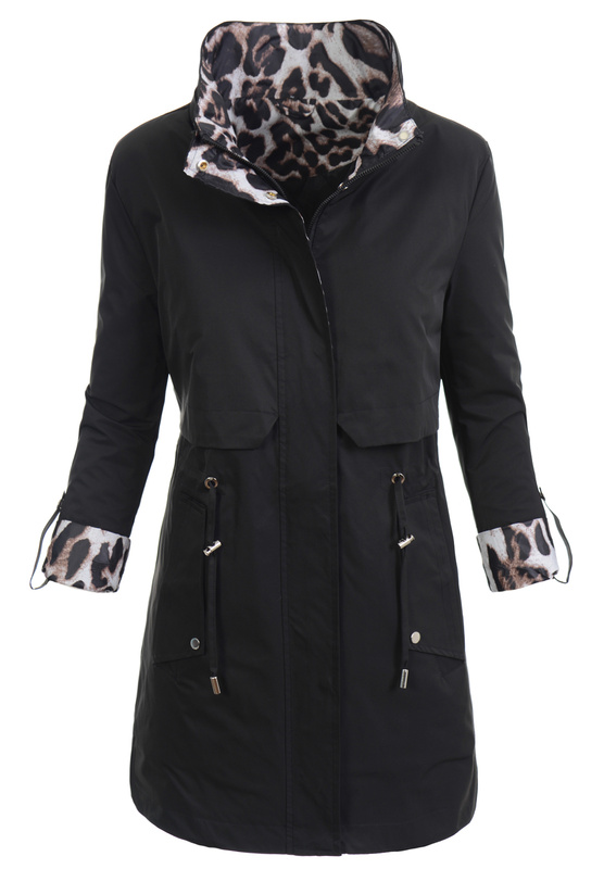 Kurtka Parka Wiosenna Czarna