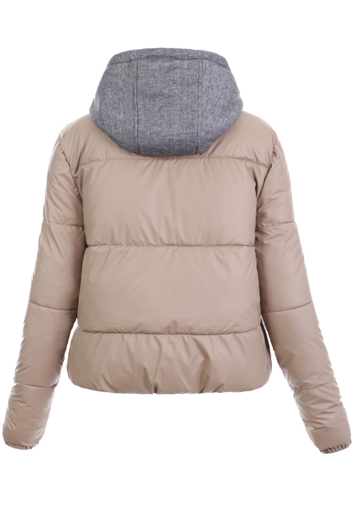 Damska Zimowa Ortalionowa Kurtka Cappuccino