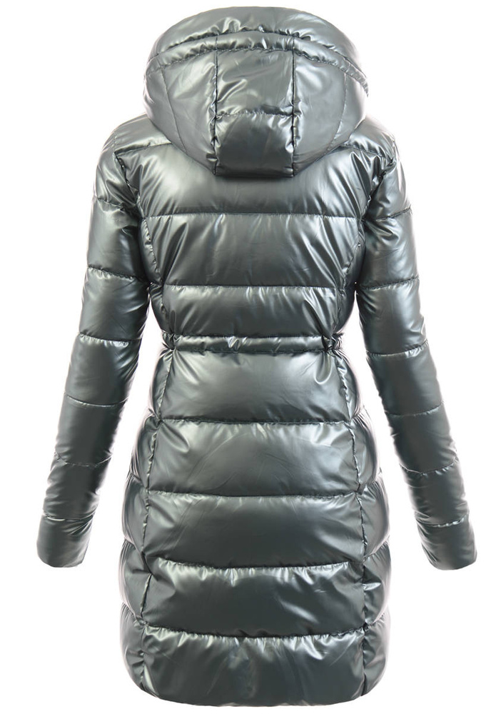 Damska Zimowa Ortalionowa Kurtka Czarna