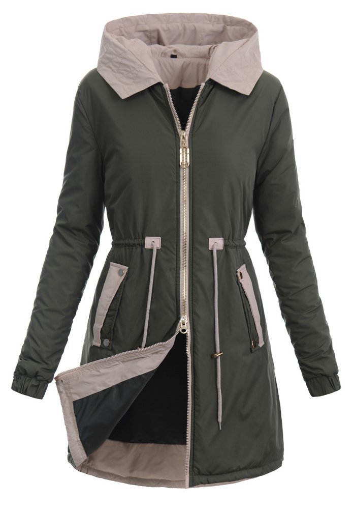 Kurtka Parka Wiosenna Zielona