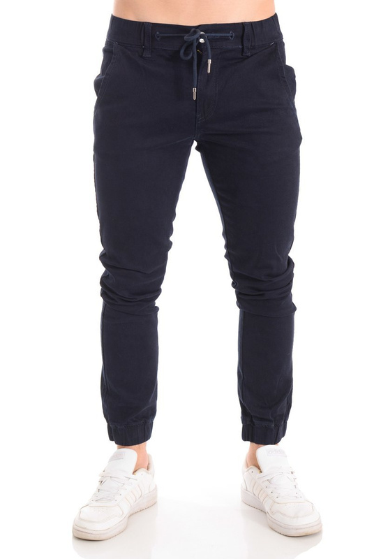 Męskie Spodnie Joggery Granatowe