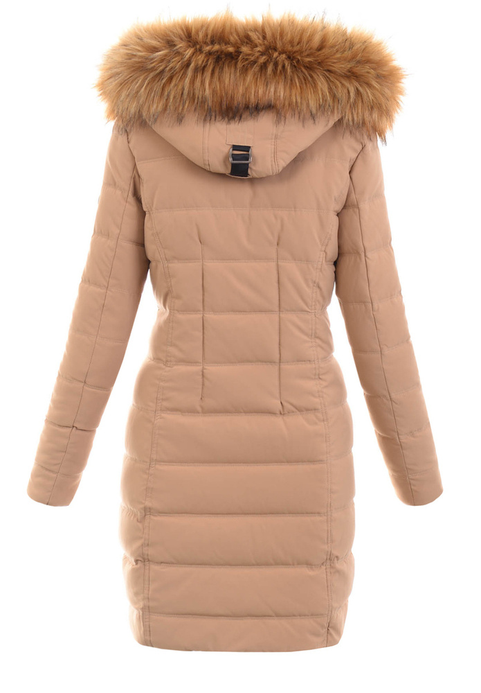 Damska Parka Kurtka 2w1 Zimowa Czarna