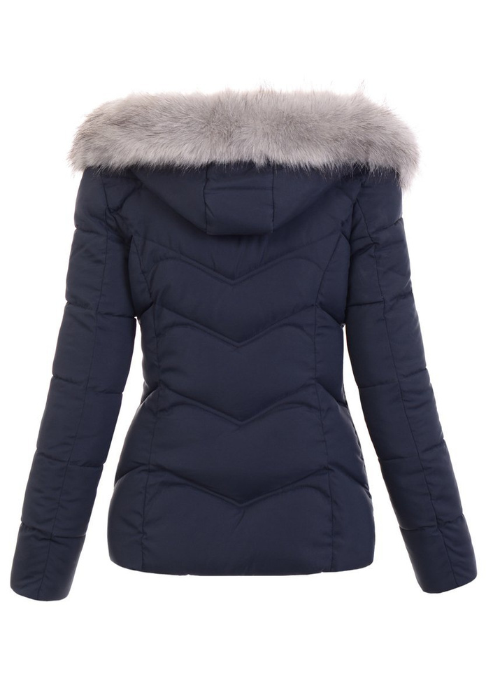 Damska Zimowa Kurtka Granatowa