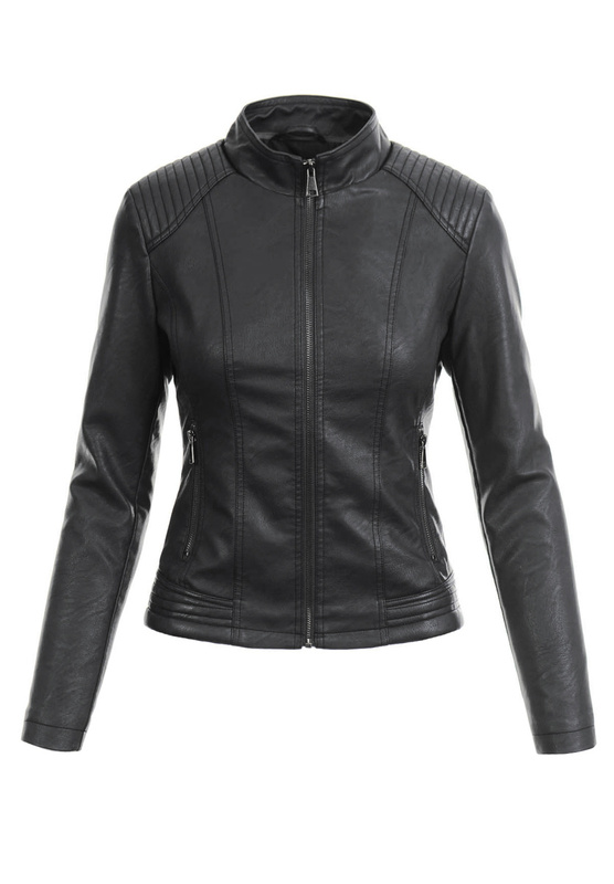 Damska Kurtka Ramoneska Czarna