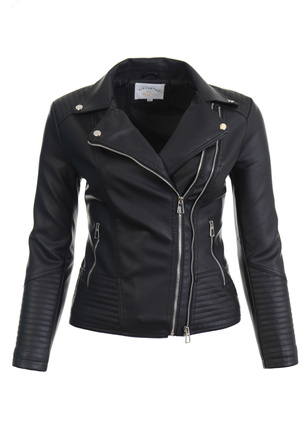 Damska Kurtka Ramoneska Czarna