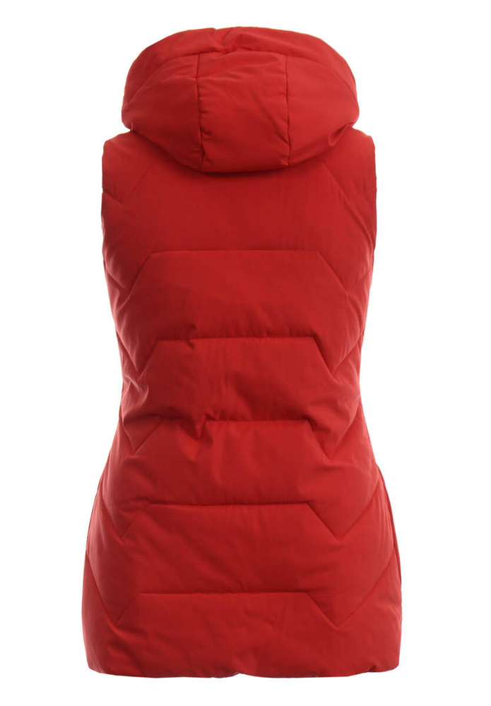 Damska Kamizelka Bezrękawnik Czerwony