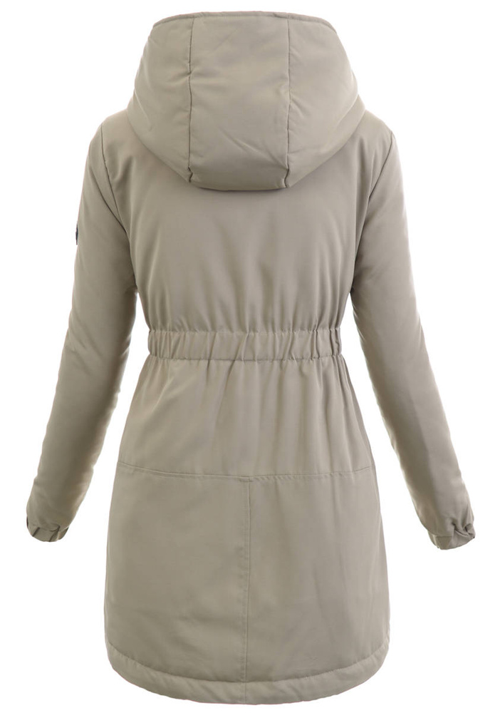 Damska Wiosenno-Jesienna Kurtka Oliwkowa