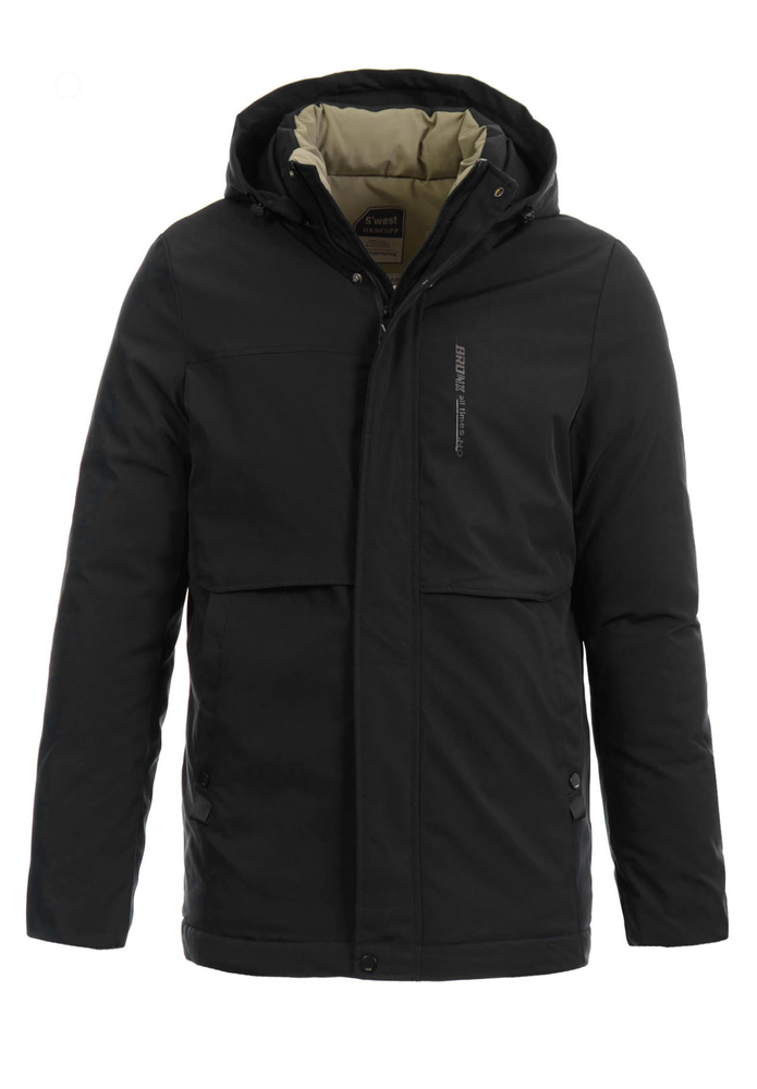 Męska Zimowa Kurtka Czarna