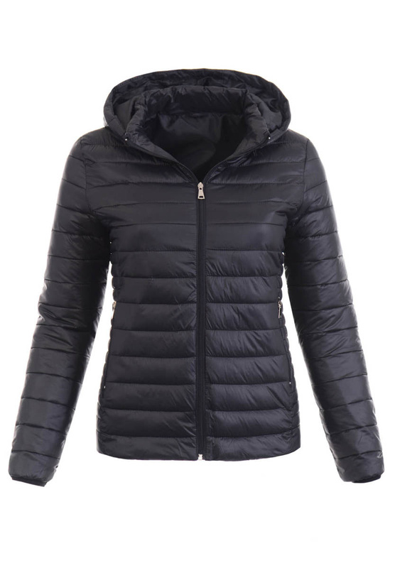 Damska Wiosenna Kurtka Kaja Czarna