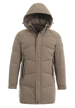 Męska Zimowa Kurtka Brązowa