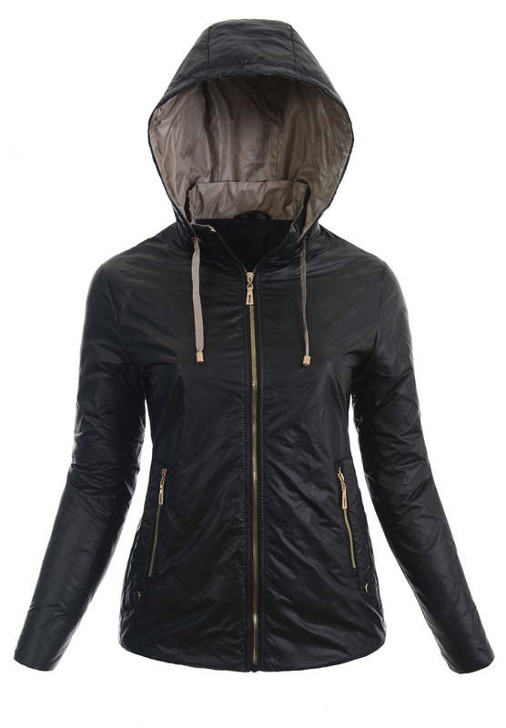 Kurtka Parka Wiosenna Czarna