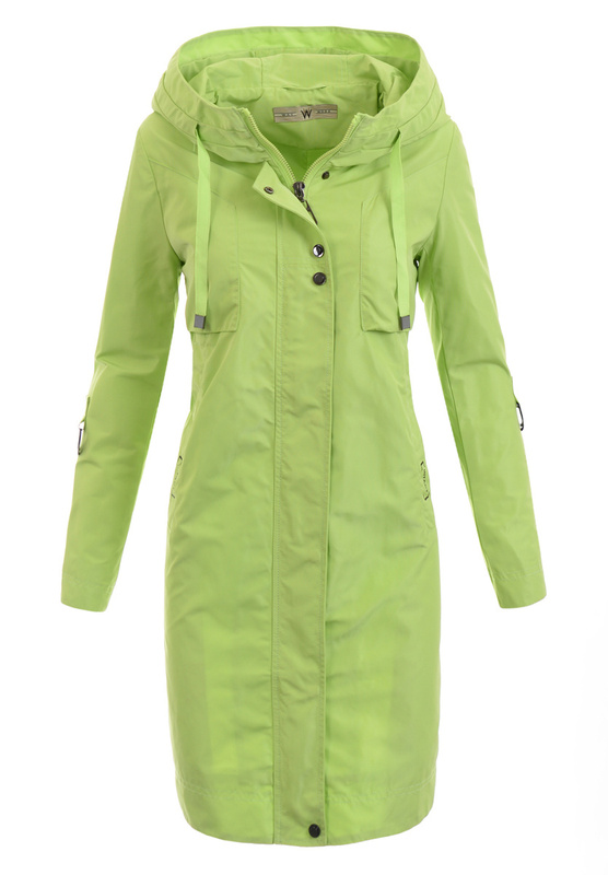 Kurtka Parka Wiosenna Limonkowa