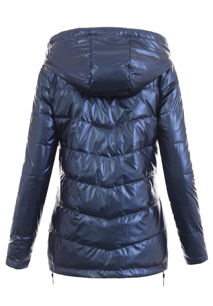 Damska Wiosenna Ortalion Kurtka Granatowa