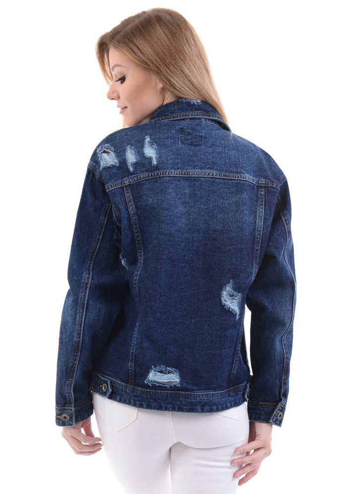 Damska Kurtka Jeansowa Wiosenna