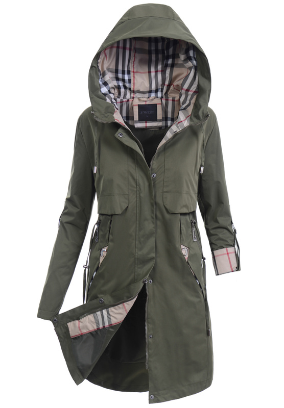 Kurtka Parka Wiosenna Zielona