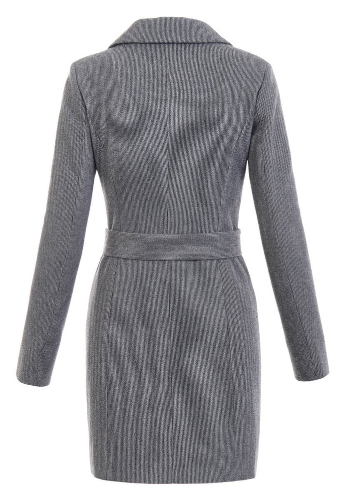 Damski Przejściowy Płaszcz Czarny