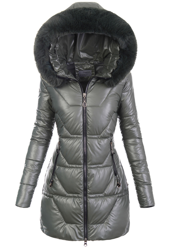 Damska Kurtka Zimowa Khaki