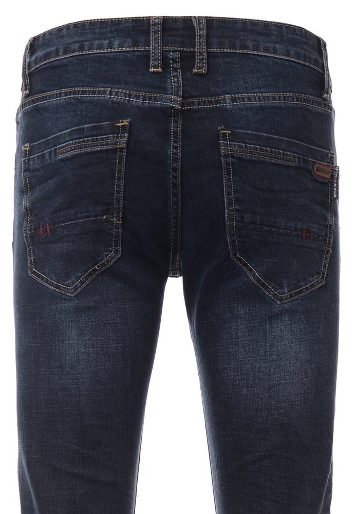 Męskie Spodnie Jeansowe Granatowe